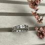 Sterling Silver Moon Phases Ring, thumbnail 3 of 7