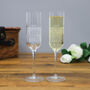Personalised Initial Line Champagne Flute Set Of Two, thumbnail 3 of 10