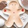 Gingerbread Man Ceramic Serving Plate, thumbnail 1 of 3