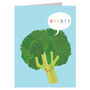 Mini Broccoli Greetings Card, thumbnail 2 of 4