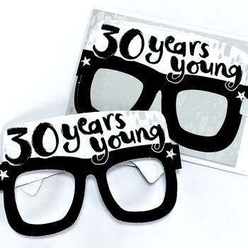 30th Birthday Card Glasses, 3 of 3