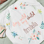 Personalised Stay Wild Floral Baby Blanket, thumbnail 2 of 4