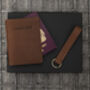 Mens Personalised Leather Travel Gift Set, thumbnail 8 of 12