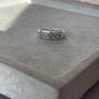 925 Sterling Silver Etched Rose Ring, thumbnail 8 of 12