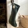 Green Velvet Christmas Stocking, thumbnail 2 of 2