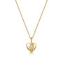 Tiny Crystal Heart Urn Ashes Necklace 18 K Gold Plated, thumbnail 5 of 7