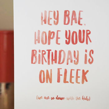 On Fleek Birthday Card, 2 of 2