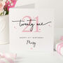 Personalised 21st Birthday Card For Her, thumbnail 1 of 4