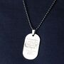To Moon And Back Personalised Steel Dog Tag, thumbnail 9 of 9