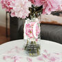 40th Birthday Milestone Watercolour Flowers Glass Vase, thumbnail 3 of 5