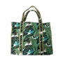 Reversible Banana Leaf Print Quilted Cotton Tote Bag, thumbnail 3 of 4
