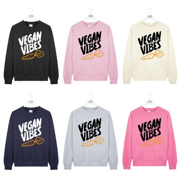 Unisex Vegan Vibes Sweatshirt, 3 of 6
