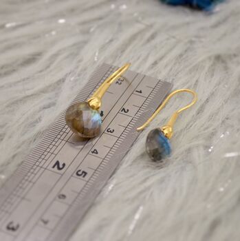 Labradorite Dangle Sterling Silver Earrings, 9 of 9