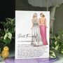 Best Friend Bride Personalised Wedding Keepsake, thumbnail 1 of 6