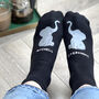 Elephants In Love Socks, thumbnail 1 of 3
