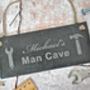 Personalised Man Cave Slate Sign, thumbnail 2 of 5