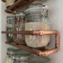 Handmade Copper Kitchen Shelves, With Storage Jars, thumbnail 1 of 8