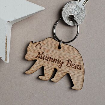 Personalised 'Mummy Bear' Keyring, 3 of 4