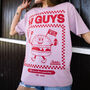 Hi Guys Unisex Burger Graphic T Shirt, thumbnail 2 of 3