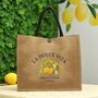 La Dolce Vita Lemon Tote Bag, thumbnail 6 of 6