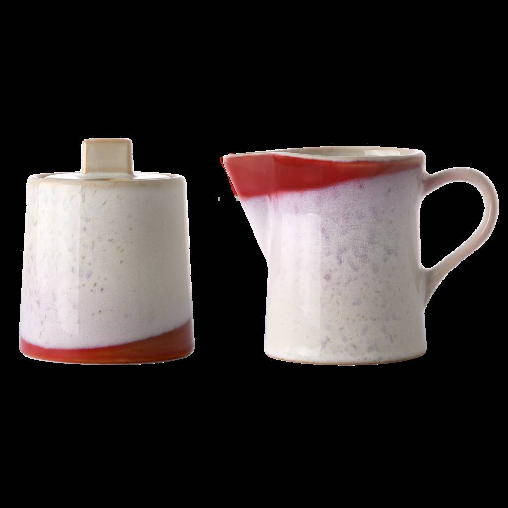 70's Milk Jug And Sugar Bowl Set By Idyll Home
