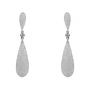 Coco Long Drop Plated Silver Earrings, thumbnail 2 of 8