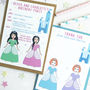 Twin Or Joint Princess Birthday Party Invitations, thumbnail 3 of 4
