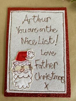 Personalised You’re On The Nice List Letter, 2 of 6