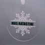Personalised Christmas Tree Disc Bauble, Various Styles, thumbnail 9 of 10
