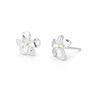 Sterling Silver Cherry Blossom Stud Earrings – 8mm, thumbnail 9 of 10