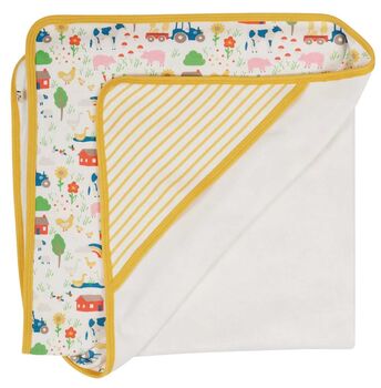 New Baby Girl Farm Themed Baby Blanket Gift Box, 4 of 8