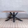 Garnet Stripe Walnut Dining Table With Spider Legs, thumbnail 4 of 5