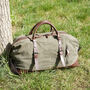 Canvas Classic Holdall Duffel Bag, thumbnail 6 of 12