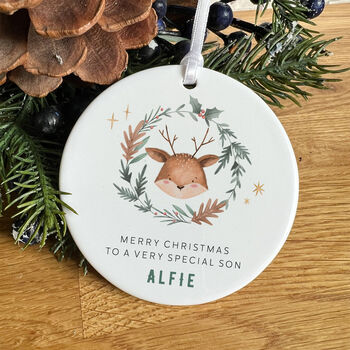 Personalised Xmas Ornament Gift For Son, 7 of 7