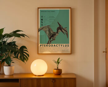 Pterodactylus | Dinosaur Art Print, 8 of 8