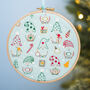 Christmas Gnomes Embroidery Kit, thumbnail 1 of 9
