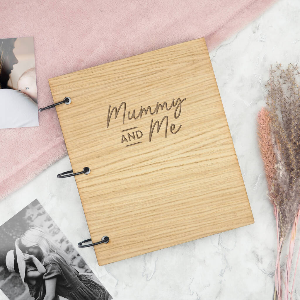 Engraved ‘Mummy And Me/Us’ Photo Album Book, 1 of 7