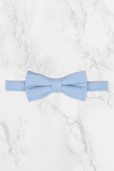 Wedding Handmade 100% Cotton Suede Tie In Blue, 7 of 7