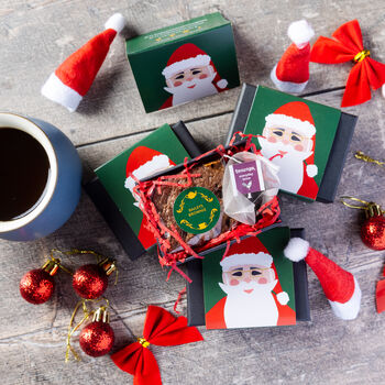 'Santa' Gluten Free Mini Baileys Brownie And Tea, 3 of 3