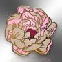 Peony Flower Hard Enamel Pin Lapel Badge, Botanical Floral Brooch, Jewellery Friendship Gifts For Women, thumbnail 3 of 8