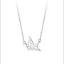 Sterling Silver Origami Crane Necklace, thumbnail 3 of 5