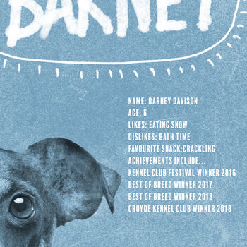 Personalised Pet Dog Poster, 2 of 6