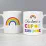 Personalised Cup Of Sunshine Rainbow Ceramic Mug, thumbnail 3 of 5