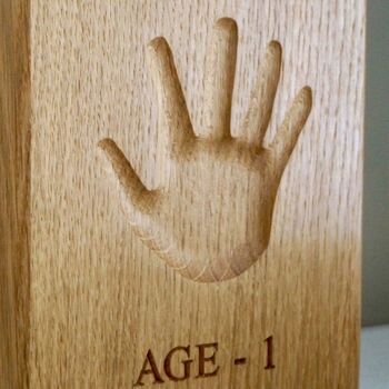 Personalised Wooden Hand Print Impression Plaques, 2 of 5
