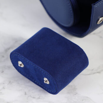 Personalised Luxury Midnight Blue Watch Box, 5 of 8