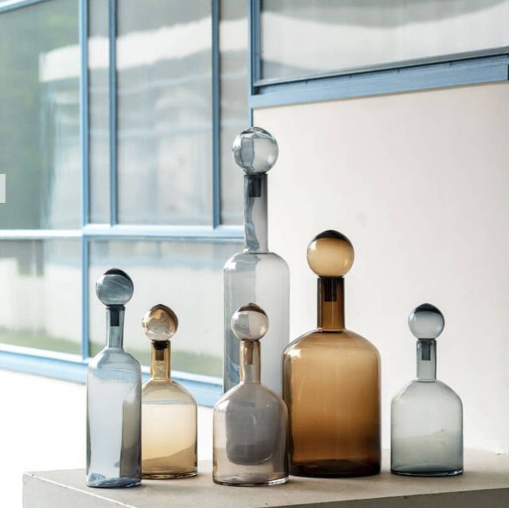 Muted X X L Pols Potten Glass Decanters, 1 of 9