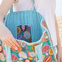 Fair Trade Pomegranate Quilted Cotton Tote Bag, thumbnail 3 of 5