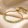 August Birthstone Peridot Bracelet, thumbnail 1 of 7