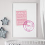 New Baby Gift Personalised Birth Details Print, thumbnail 1 of 6