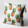 Pineapple Patterned Cushion Cover With Orange And Green, thumbnail 3 of 7